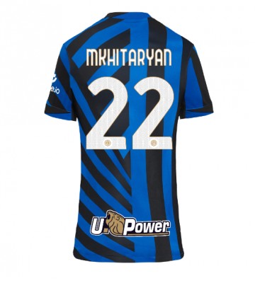 Inter Milan Henrikh Mkhitaryan #22 Hjemmebanetrøje Dame 2024-25 Kort ærmer